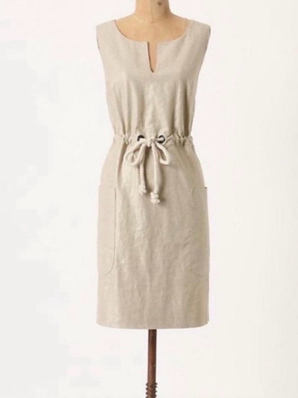 Maeve by Anthropologie Flaxen Shimmer Dress